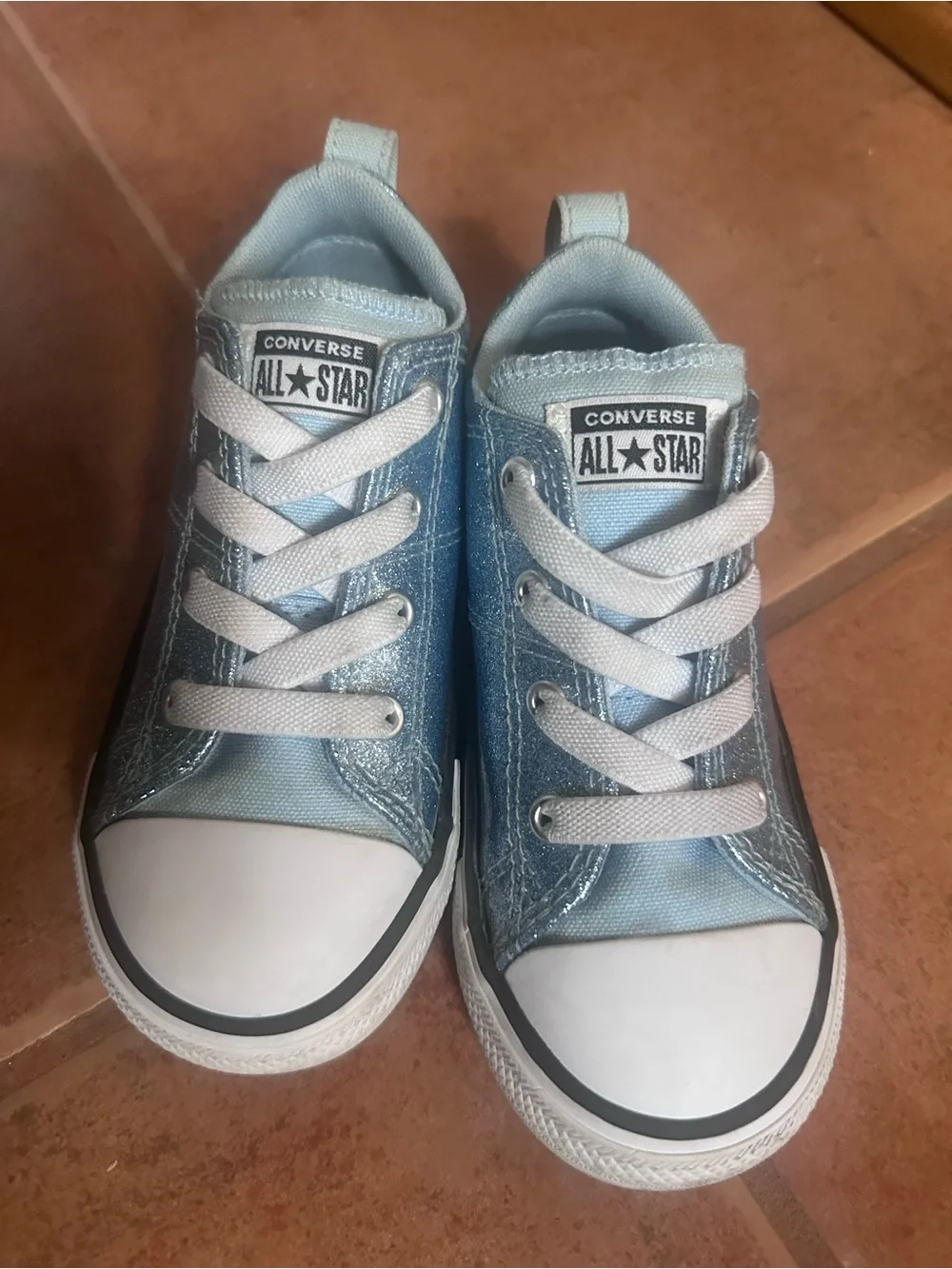 Slip on no tie Converse Kids Light Blue Low Top Sneakers